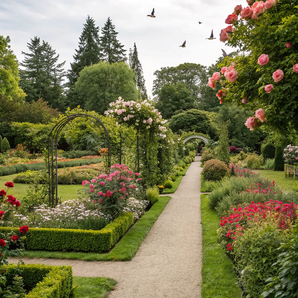 Beautifully landscaped garden